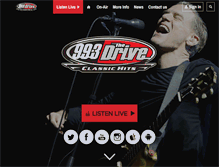 Tablet Screenshot of 993thedrive.com